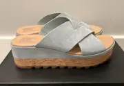 NIB Sundance Catalog Sorel Blue “Cameron Flat form Mules” Size 10 $120