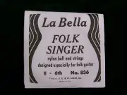 Black Label La Bella Folk Singer Guitar String E 6th