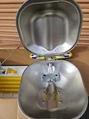 BRADLEY S19314DC Drench Shower With Eyewash,Yellow 6DGW8 (S1F2)