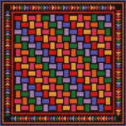 QUAINTLY AMISH - 91" x 91" - Quilt-Addicts Pre-cut Patchwork Quilt Kit Queen
