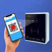 QR Code Reader Waterproof RFID Card Reader Access Control Card Reader Wiegand 26/34/66BIT Output Su Black Silver