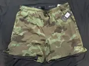 RVCA Yogger 2in1 Elastic Training Shorts Digital Camo NWT XXL