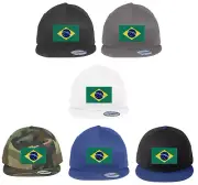 New Era NE400 Snapback Flat Bill Hat/Cap Brazil Flag Patch 6 colors WORLD CUP