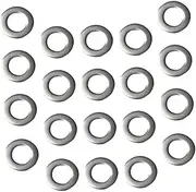 SOLUSTRE DIY Jewelry Making 50 Pcs Stainless Steel Metal Gasket Beads Spacer for Screw Accessories Jewelry Decor