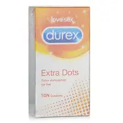 Durex Extra Dots Condoms 10pcs 10pcs/box