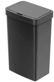 13.2 Gallon Trash Can, Plastic Motion Sensor Kitchen Trash Can, Black, KYH-003