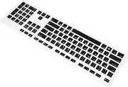 CHICAMPERA 1Pc Dust Keyboard Protector Cover for Wired Keyboard Semi Transparent Heat Cold Resistant Easy to Clean for Home Office Use