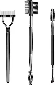 3Pcs Professional Eyelash Brush Separator Kit - Eyebrow Comb & Lash Spoolie Tools for Clump-Free Lashes & Defined Brows