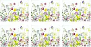 Ashdene Dining Kitchen Pressed Flowers Cork Back Placemats Set 6