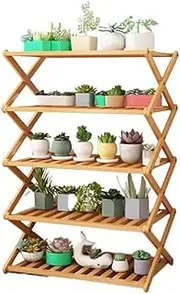 Plant Display Stand Modern Wood Plant Trellis Indoor Outdoor 5-6 Tiers Flower Holder Stand Corner Stepped Planter Shelf Rack Flower Stand Holder for Plant Display in Balcony Entryway orch Li