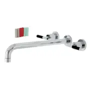 Kingston Brass KS804.CKL Kaiser Wall Mounted Roman Tub Filler - Chrome