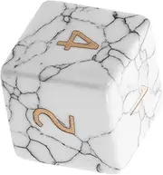 Vaguelly Dice Board Game Accessories Dice Party Favor Game Props Party Accessories Synthetic White Turquoise