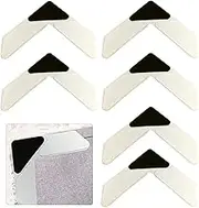 Rug Grippers – Anti Curl Corner Grippers for Carpet, Laminate, Wooden, and Tiled Floors, 6 Pack Non-Slip Rug Pad Grippers, Carpet Stickers for Rugs, Rug Gripper for Carpeted and Laminate Floor