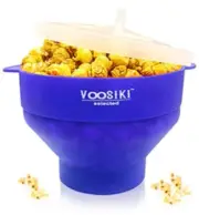 Silicone Microwave Popcorn Popper With Handle, Silicone Popcorn Maker 2packs