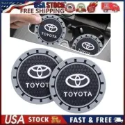 2 pk Cup Mat Car Drink Holder Insert Silicone Coaster Set for To-Yo-ta Style 4