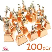 100pcs Fish WOW! Fishing Copper Bell Alert Eagle Clamp Clip Lure Bait Bite Alarm