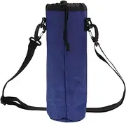 CAPASTEC Insulated Water Bottle Bag Oxford Cloth Pearl Cotton Aluminum Foil Portable Shockproof with Adjustable Shoulder Strap for Outdoor Sports, Blue, Blue