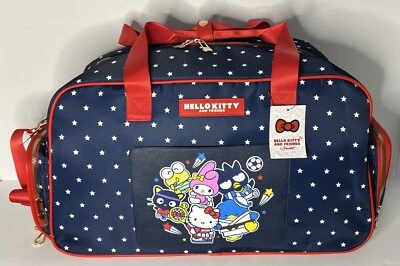 Sanrio Hello Kitty & Friends Red/white/blue Sports/ Duffel Bag/ Carry On