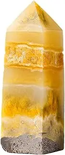 Uoqpty Crystal Tower, Natural Energy Statue Stone Crystal Towers, Natural Reiki Stone Figurine Desk Decor, Home Decor for Wealth Success Abundance Divination