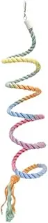 WeiLaiKeQi Bird Rope Toy Parrot Standing Rope Parrot Climbing Bird Cage Toy for Conures, Style D