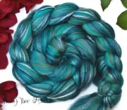 MOTHER EARTH - Merino Silk Combed Top Wool Roving for Spinning Felting 4 oz