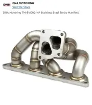 Turbo manifold Mitsubishi Lancer 02-07 DNA Motoring tm-evo02-mp stainless steel (for: Mitsubishi)