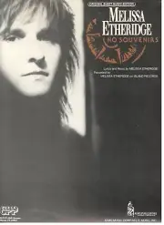 MELISSA ETHERIDGE "NO SOUVENIRS" SHEET MUSIC-PIANO/VOCAL/GUITAR-1989-NEW ON SALE