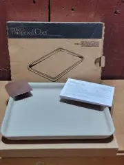 NEW! Pampered Chef 1448 Toaster Oven Small Bar Pan - Sand/Tan/Clay