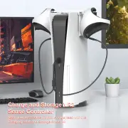 2 IN 1 Charging Cable Charge Hanger Holder Stand For /PS VR2 Sense Controller