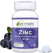 EZ Melts Zinc Supplements for Immune Support Fast Dissolve Zinc 30mg Tablets Support Your Immunity with Chewable Zinc Tablets for Adults Pure Zinc Vitamins and Supplements for Well Being