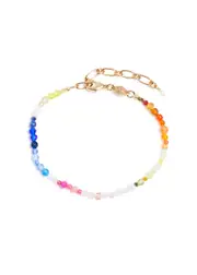 Anni LU Gili 18kt Gold-plated Beaded Bracelet - Multicoloured 1 ONE SIZE
