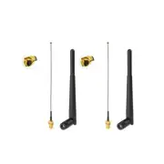 2.4GHz 5dBi RP-SMA WiFi Omni Antenna with IPX U.FL Cable for WiFi Booster 2pcs