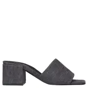 [courreges] Heritage Shadow Denim Slides