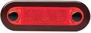 Hella LED 24V DC Wide Rim Red Light Rectangular Courtesy Lamp