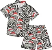 [Caihoyu] Baby-boys Toddler Short Sleeve Button Down Shirt Top Shorts Set Toddler Kids Baby Boys Summer Outfit