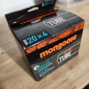 Mongoose Bike Tube for Fat Tire Bicycles, Schrader Valve, 20 X 4 Single Pack