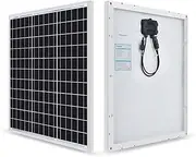 Renogy 50 Watt Solar Panel 12 Volt, High Efficiency 50W Solar Panel Monocrystalline PV Modules,Ideal for RV,Trailer, Camper, Marine, Rooftop