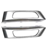 1 Pair Front Bumper Fog Light Cover for Land Rover Range Rover Sport silver