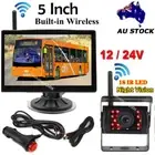 Wireless 5" Car Rear View Monitor Reversing Camera System for RVs Truck Trailer