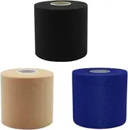 AIMALL 3pcs Elastic Bandage Skin Film Football Ankle Base Sponge Adhesive Tape - Shock Absorbing, Protective Film for Sports Injury Prevention