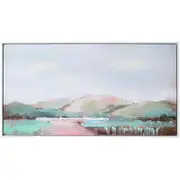 LVD Framed Canvas/Resin Meadow Fields Wall Hanging Home/Room Decor 130x70cm