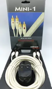 Audioquest Mini-1 RCA Audio Interconnect Cables 12 meter Pair