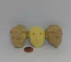 "Three Masks" - Clay sculptures/masks, fired to Cone 5. Signed. Glazed.