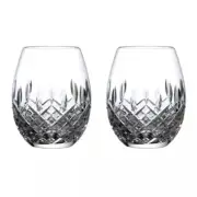 Royal Doulton R&D Collection Highclere Stemless Crystal Balloon Glasses | Set of