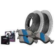Bendix Rear ULT Rotors + Euro+ Brake Pads for BMW X5 E70 F15 F85 xDrive 40d 50i