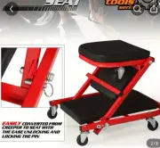 Sealey Mechanics Creeper/Seat Steel With 7 Wheels & Adjustable Head Rest
