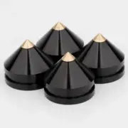 4Sets Aluminium Speaker Stand Feet Foot Pad Alloy Spikes Cone Floor Foot Nail
