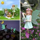 1set Garden Decorative Resin Statue Resin Flower Fairy Statue Garden