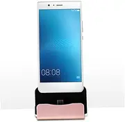 SEWACC USB Micro USB Desktop Charger Docking Station for Fast Charge Rose Gold Cradle Stand for Edge Note Compact Portable Phone Holder