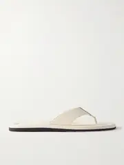 [Proenza Schouler] Proenza Schouler - Cooper Textured-leather Flip Flops - Cream - IT39 IT 39 Cream